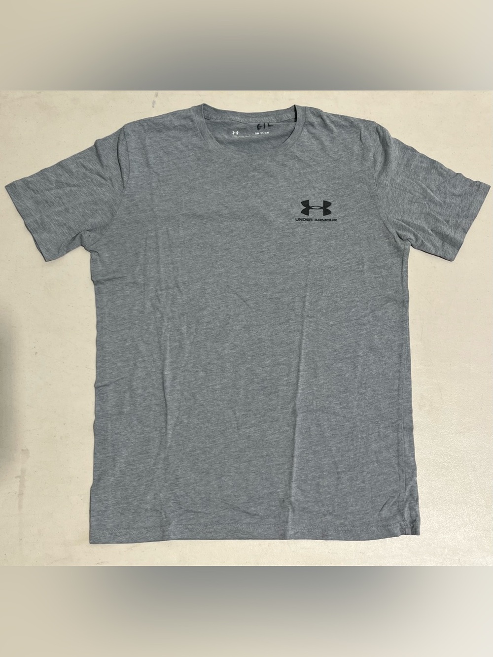 Under Armour Heather Gray Short Sleeve Logo Tee